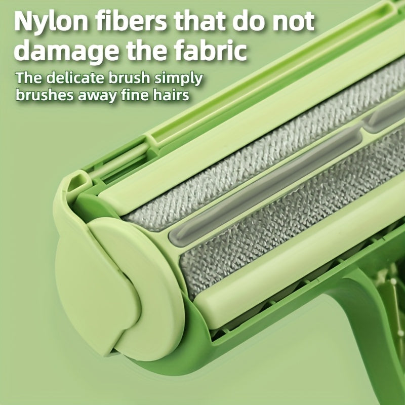 A Roller That Is Convenient For Cleaning Pet Hair, Reusable Self-cleaning Base, Nylon Fiber For Sofas, Furniture, Car Seats, Plastic Material, No Batteries Required, Suitable For Halloween And Christmas Gifts For Pets